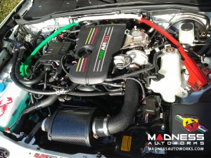 FIAT 124 Performance Air Intake System - MAXFlow - MADNESS - Black Powdercoated Finish